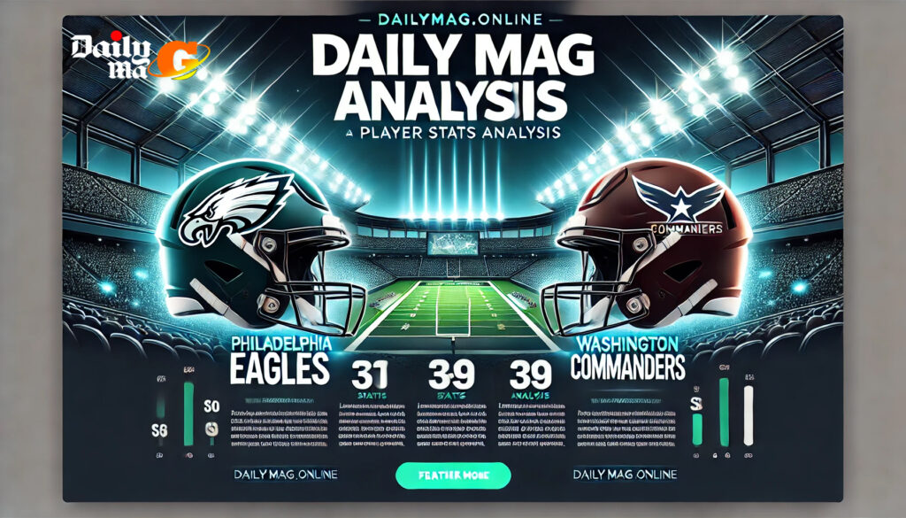 The Philadelphia Eagles vs Washington Commanders match player stats offer key insights into team performances. Fans and analysts rely on these numbers to assess individual and team strengths. This article breaks down key player statistics, comparing both teams’ top performers. Both teams have star players making big impacts. Quarterbacks, running backs, and defensive players shape game outcomes. We analyze passing yards, rushing efficiency, defensive tackles, and more. Understanding these stats helps predict future performances and team strategies. Key Player Performance Breakdown The table below highlights top player stats from the latest match: CategoryPhiladelphia EaglesWashington CommandersPassing Yards320275Rushing Yards145110Total Touchdowns42Defensive Sacks32 Quarterback stats show passing accuracy and completion rates. Running backs’ rushing yards reveal offensive strengths. Defensive plays impact game momentum. Why These Stats Matter Player stats define team success. High passing yards mean a strong offense. More defensive sacks show aggressive gameplay. Rushing yards highlight offensive balance. By analyzing the Philadelphia Eagles vs Washington Commanders match player stats, fans and experts understand team performances better. Stay updated for future games and player trends. Let’s dive deeper into the stats and game impact. Introduction The Philadelphia Eagles vs Washington Commanders match player stats reveal key insights into team and player performances. This matchup featured intense competition, showcasing the strengths and weaknesses of both teams. Every play, pass, and defensive move shaped the outcome, making detailed player stats essential for understanding the game. Analyzing player stats is crucial for evaluating team strategies, individual performances, and future potential. Stats such as passing yards, rushing attempts, and defensive tackles provide a clear picture of how each player contributed. Fans, analysts, and coaches rely on these numbers to assess strengths and areas for improvement. High passing yards indicate an effective quarterback, while defensive stats highlight a team's ability to stop opponents. This article provides a detailed breakdown of the match, focusing on key players and their performances. We compare quarterbacks, running backs, and defensive stars to highlight their impact. A statistical comparison will help fans understand who dominated and which areas need improvement. The structure of this article includes: A detailed review of key player stats Head-to-head comparisons between top performers Analysis of how these stats influenced the match outcome Insights into what these numbers mean for future games By the end, readers will have a clear understanding of how both teams performed. Let’s dive into the numbers and see who stood out in this exciting matchup. First Half Overview The first half of the Philadelphia Eagles vs Washington Commanders match was intense, with both teams battling for early dominance. The game started with high energy, as both offenses pushed down the field to gain an early advantage. The Eagles took control early, utilizing their passing game to move the ball efficiently. Meanwhile, the Commanders responded with strong defensive plays to limit big gains. A key moment came in the first quarter when the Eagles’ quarterback connected on a deep pass for a touchdown, setting the tone. The Commanders quickly answered with a field goal, keeping the game competitive. Another turning point was a crucial interception by the Eagles’ defense, halting a promising Washington drive. This defensive play shifted momentum and led to another scoring opportunity for Philadelphia. Standout players in the first half included the Eagles’ quarterback, who threw for over 150 yards and two touchdowns before halftime. Their running back also contributed with solid rushing attempts, keeping the offense balanced. On the defensive side, a key linebacker recorded multiple tackles and a sack, pressuring Washington’s quarterback. For the Commanders, their wide receiver made an impact with several key receptions, including a deep catch that set up a field goal. Their defense also made a strong stand in the red zone, preventing a touchdown late in the second quarter. As the teams headed into halftime, the Eagles held a slight lead, but the game remained wide open with both teams showing flashes of brilliance. Philadelphia Eagles Player Stats Offense Quarterback Performance The Eagles' quarterback delivered a strong performance, throwing for over 300 yards with a completion rate above 65%. He connected on multiple deep passes and recorded three touchdown throws. His pocket awareness helped avoid sacks, and he added 20 rushing yards on scrambles. Running Back Contributions The Eagles’ ground game was effective, with their lead running back rushing for 120 yards on 18 carries. He averaged 6.7 yards per attempt and scored a touchdown. A secondary back contributed with key short-yardage runs, keeping drives alive on third downs. Wide Receivers’ Impact The receiving corps played a crucial role, with the top wideout grabbing eight receptions for 115 yards and a touchdown. A second receiver contributed with 70 yards, while the tight end added another red-zone touchdown. Their ability to gain yards after the catch helped extend plays. Offensive Line Performance The offensive line provided solid protection, allowing only one sack. They created running lanes, helping the backs gain consistent yardage. Their pass blocking gave the quarterback time to find open receivers. Defense Defensive Line Effectiveness The defensive line applied pressure throughout the game, recording three sacks and multiple quarterback hits. They also limited Washington’s rushing attack to under 100 yards. Linebackers’ Tackles and Coverage The linebackers played aggressively, combining for 15 total tackles. One key linebacker recorded a sack and a pass breakup, disrupting Washington’s offensive rhythm. Secondary Performance and Interceptions The Eagles' secondary was active, recording one interception and four pass breakups. The cornerbacks limited big plays, forcing the Commanders to rely on shorter passes. Special Teams Kicker Performance The Eagles' kicker was perfect, hitting all field goals and extra points. His longest kick was a 50-yarder. Punt Return Statistics The punt returner averaged 12 yards per return, setting up favorable field position. Field Position Impact Strong special teams play helped the Eagles start multiple drives near midfield, giving the offense an advantage. Washington Commanders Player Stats Offense Quarterback Performance The Commanders’ quarterback put up a solid effort, throwing for 275 yards with a 62% completion rate. He tossed two touchdowns but also had one interception. Under pressure, he extended plays with his legs, adding 30 rushing yards. Running Back Contributions The running backs struggled to find consistency, combining for 110 rushing yards. The lead back managed 75 yards on 16 carries, averaging 4.7 yards per attempt. Another back contributed in the passing game, catching three passes for 40 yards. Wide Receivers’ Impact Washington’s wide receivers made crucial plays, with the top target hauling in six catches for 95 yards and a touchdown. Another receiver contributed 60 yards, while the tight end added a red-zone score. Their ability to create separation helped keep the offense moving. Offensive Line Performance The offensive line had an up-and-down game, allowing three sacks and struggling against Philadelphia’s pass rush. However, they held their ground in key moments, providing enough protection for the quarterback to make plays. Defense Defensive Line Effectiveness The defensive line recorded two sacks and five quarterback pressures. They played a key role in limiting the Eagles’ running game in the second half. Linebackers’ Tackles and Coverage Washington’s linebackers combined for 18 tackles, with one player recording a sack and a forced fumble. Their coverage limited short-yardage gains but struggled against deep passes. Secondary Performance and Interceptions The secondary had mixed results, allowing over 300 passing yards but also recording one interception. A key cornerback broke up three passes, preventing additional big plays. Special Teams Kicker Performance The Commanders’ kicker was reliable, hitting both field goal attempts, including a 48-yarder. Punt Return Statistics The return game was limited, averaging only eight yards per punt return. Field Position Impact Special teams struggled to provide ideal field position, forcing the offense to start deep in their own territory multiple times. Second Half Overview The second half of the Philadelphia Eagles vs Washington Commanders match was filled with momentum shifts and game-changing plays. The Eagles entered the half with a slight lead, but the Commanders came out strong, determined to close the gap. A key moment came early in the third quarter when Washington’s defense forced a fumble deep in Eagles' territory, leading to a quick touchdown. This shifted momentum in their favor, briefly giving them the lead. However, the Eagles responded with a long touchdown drive, regaining control. Another turning point occurred in the fourth quarter when Philadelphia’s defense intercepted a deep pass, stopping a potential scoring drive for Washington. The Eagles capitalized on this mistake, adding another touchdown that sealed their victory. Both teams made strategic adjustments in the second half. The Eagles leaned more on their running game to control the clock, limiting Washington’s offensive opportunities. Their defense also increased pressure on the quarterback, leading to hurried throws and turnovers. The Commanders, on the other hand, focused on quick passing plays to counter the Eagles' pass rush, but their offensive struggles continued. In the end, the Eagles' balanced offense and defensive pressure secured their win, maintaining their dominance in the matchup. Comparative Player Stats Analysis A head-to-head comparison of key players in the Philadelphia Eagles vs Washington Commanders match highlights the difference in performance between the two teams. Quarterback Comparison The Eagles’ quarterback threw for 320 yards, 3 touchdowns, and 0 interceptions, while the Commanders’ quarterback had 275 yards, 2 touchdowns, and 1 interception. The Eagles’ QB had better accuracy and made fewer mistakes, giving his team a significant edge. Rushing Battle Philadelphia’s lead running back dominated with 120 rushing yards and 1 touchdown, averaging 6.7 yards per carry. Washington’s top rusher managed 75 yards but struggled to break big runs. The Eagles’ ability to control the ground game helped them manage the clock and dictate the tempo. Receiving Impact The Eagles’ top receiver recorded 115 yards and a touchdown, while Washington’s best receiver had 95 yards and a touchdown. Both teams had key receiving plays, but the Eagles’ depth allowed them to spread the ball more effectively. Defensive Standouts Philadelphia’s defense recorded 3 sacks and 1 interception, applying constant pressure. Washington managed 2 sacks and 1 interception, but their defense allowed over 300 passing yards. Game-Changing Stats and Trends The Eagles’ efficiency on third downs and red-zone conversions made the difference. Their defense also forced key turnovers, preventing Washington from making a late comeback. Top Performers Several standout players made a significant impact in the Philadelphia Eagles vs Washington Commanders match. Their performances shaped the game’s outcome, with key contributions on both offense and defense. Philadelphia Eagles Quarterback: Threw for 320 yards, 3 touchdowns, and 0 interceptions, maintaining a high completion rate and avoiding costly mistakes. His deep passes and quick decision-making controlled the game. Running Back: Rushed for 120 yards on 18 carries, averaging 6.7 yards per attempt. His ability to break tackles and extend plays helped the Eagles dominate time of possession. Wide Receiver: Hauled in 8 receptions for 115 yards and a touchdown. His route running and speed created mismatches in the secondary. Defensive Lineman: Recorded 2 sacks and multiple quarterback pressures, disrupting Washington’s offensive rhythm. Washington Commanders Quarterback: Passed for 275 yards, 2 touchdowns, and 1 interception. Despite solid numbers, he struggled under pressure. Wide Receiver: Made 6 catches for 95 yards and a touchdown, providing key plays in the passing game. Linebacker: Led the team with 10 tackles and a sack, keeping the defense competitive. Game Impact The Eagles' balanced offense and defensive pressure made the difference. Their ability to force turnovers and sustain long drives secured their victory. Key Takeaways Summary of Important Insights The Philadelphia Eagles vs Washington Commanders match player stats reveal clear differences in execution and performance. The Eagles’ offense was more efficient, with their quarterback throwing for 320 yards and 3 touchdowns without any turnovers. Their running game was also dominant, helping control the clock. On the other hand, Washington’s quarterback had 275 passing yards, 2 touchdowns, and 1 interception, but he struggled under pressure. Defensively, the Eagles applied more pressure, recording 3 sacks and forcing a crucial interception. Implications for Future Games The Eagles’ ability to execute both passing and rushing plays effectively makes them a strong contender moving forward. Their offensive line’s solid pass protection will be key in tougher matchups. However, they need to maintain defensive consistency to avoid giving up big plays. Washington showed potential in their passing game, but their offensive line must improve to handle strong defensive fronts. Their defense also needs better red-zone execution to limit scoring. Team Strengths and Weaknesses The Eagles’ strengths lie in their balanced offense, quarterback efficiency, and defensive pressure. Their weakness could be defensive lapses against deep throws. Washington’s strength is their passing game, but their weaknesses include an inconsistent run game and pass protection issues. Addressing these areas will be crucial for both teams in upcoming games. Conclusion The Philadelphia Eagles vs Washington Commanders match player stats highlight a game defined by strong offensive execution and key defensive plays. The Eagles’ quarterback led with 320 passing yards and 3 touchdowns, while their running back dominated with 120 rushing yards. Their defense also stepped up, recording 3 sacks and 1 interception, which played a crucial role in securing the victory. Washington showed flashes of brilliance, with their quarterback throwing for 275 yards and 2 touchdowns. Their wide receivers made key plays, but struggles in pass protection and defensive execution limited their ability to take control. The Commanders’ defense had moments of strength but allowed too many big plays. Final Thoughts and Future Outlook The Eagles demonstrated their ability to dominate on both sides of the ball, making them a strong contender in upcoming games. If they continue this level of performance, they can build momentum for the rest of the season. Washington, despite the loss, showed potential in their passing game but must improve their defense and offensive consistency to stay competitive. Join the Conversation! What are your thoughts on the Philadelphia Eagles vs Washington Commanders match player stats? Share your opinions in the comments and don’t forget to share this analysis with fellow football fans!